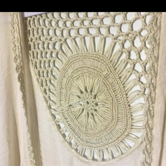 NWT Everleigh Macrame Vest Ivory BOHO Small - Picture 14 of 14